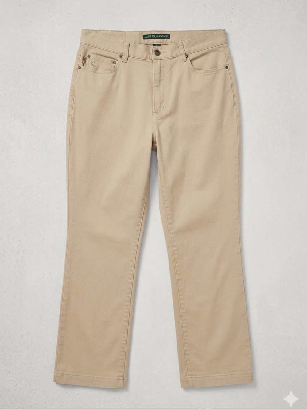 Polo by Ralph Lauren Tan Straight-Leg Women's Jeans